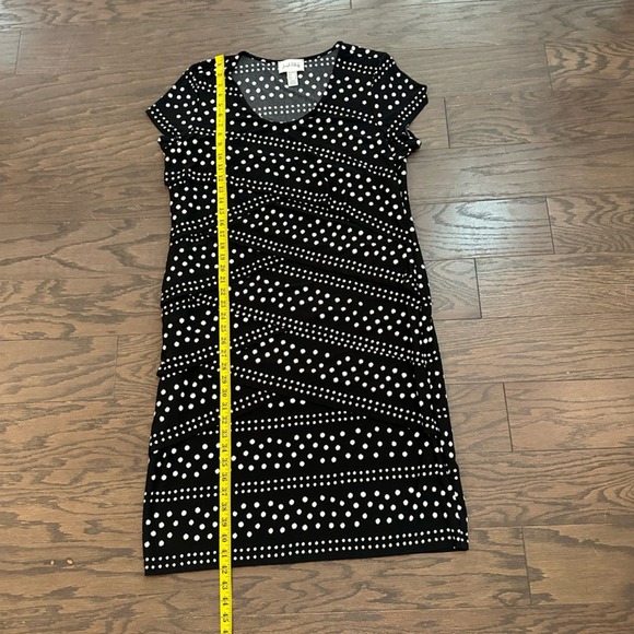 JOSEPH RIBKOFF Black/Vanilla Polka Dot Dress Size 20 - Picture 11 of 11